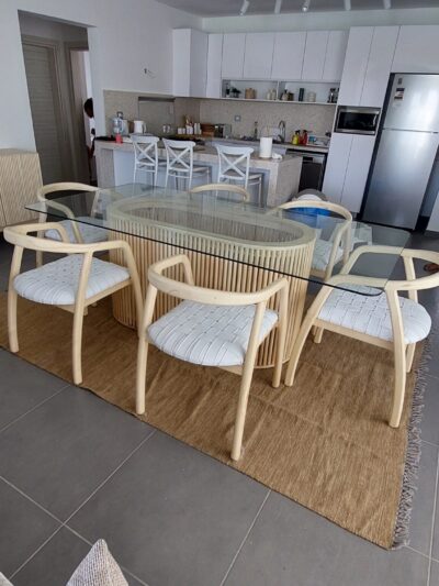 Bamboo dining table