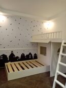 White Double Bed Unit