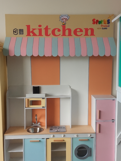 Colorful Wooden Pretend Kitchen