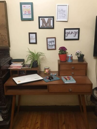 Brown desk