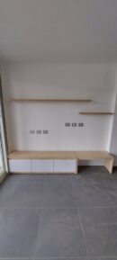 T.v unit with natural colours