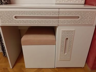 patterned dressing table