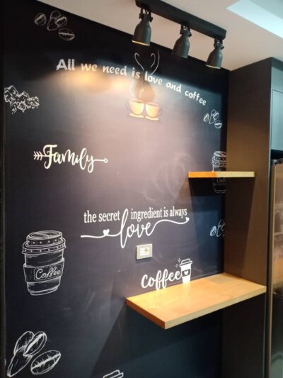 coffee corner shelves