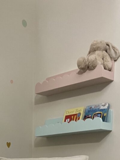 pastel shelves