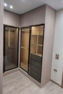 Luxe Corner Glass Wardrobe