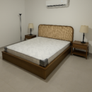 Rattan bed