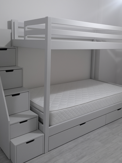 Gray Bunk Bed