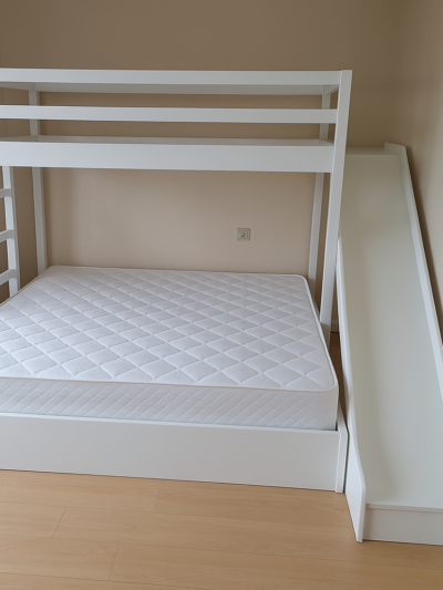 White slide  Bunk Bed