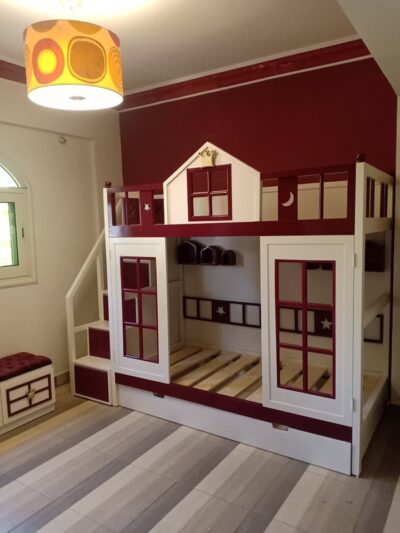 Playhouse Bunk Bed with Storage
