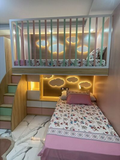 Kids Cloud Bunk Bed Unit