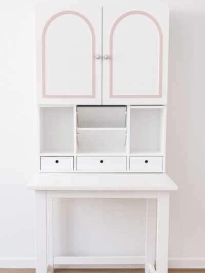 Pink Arch Study Cabinet