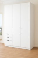 Double White Wardrobe