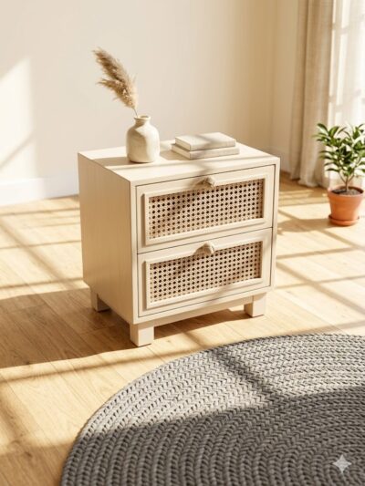 Rattan night stand