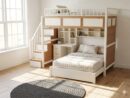 Bunk Bed with wooden textures