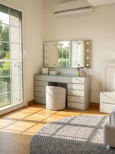 gray dresser