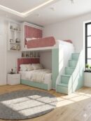 L-Shaped Bunk Bed