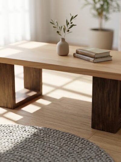 oak center table