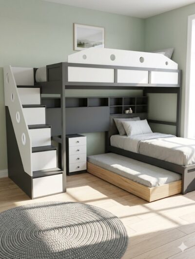 Dark gray Bunk Bed