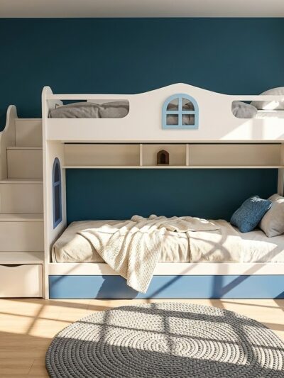 Blue Bunk Bed