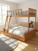 Natural Wood Bunk Bed