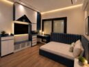 Navy blue Modern Bedroom Set