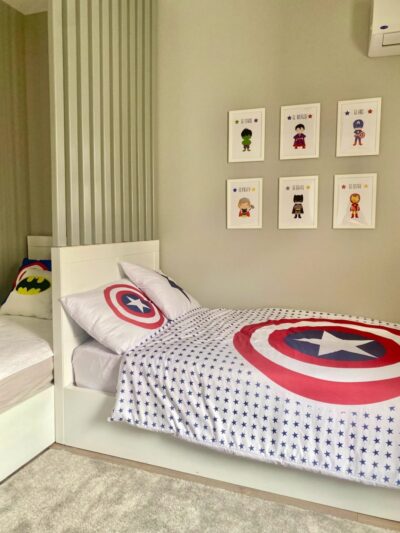 captain America L shape bed