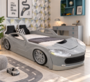 Silver Racer Car Bed
